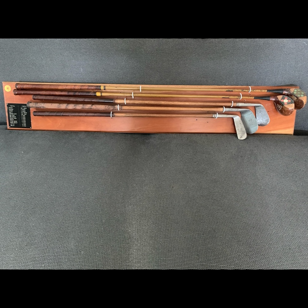 Antique Golf Clubs Display